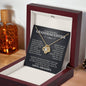 To My Beautiful Granddaughter, Hold This Close To Feel My Love - Love Knot Necklace