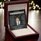 To My Beautiful Granddaughter, You're Capable of Achieving Anything You Put Your Mind To - Love Knot Necklace