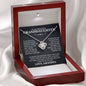 To My Beautiful Granddaughter, Hold This Close To Feel My Love - Love Knot Necklace