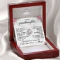To My Granddaughter, You'll Always Be My Baby Girl - Love Knot Necklace
