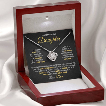 Daughter Mother's Day Gift- Great Mother- Love Knot Necklace