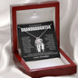 To My Beautiful Granddaughter - 'Laugh, Love, Live I Will Always Be With You' -  Love Knot Necklace