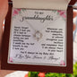 To My Granddaughter, You'll Always Be My Baby Girl - Love Knot Necklace