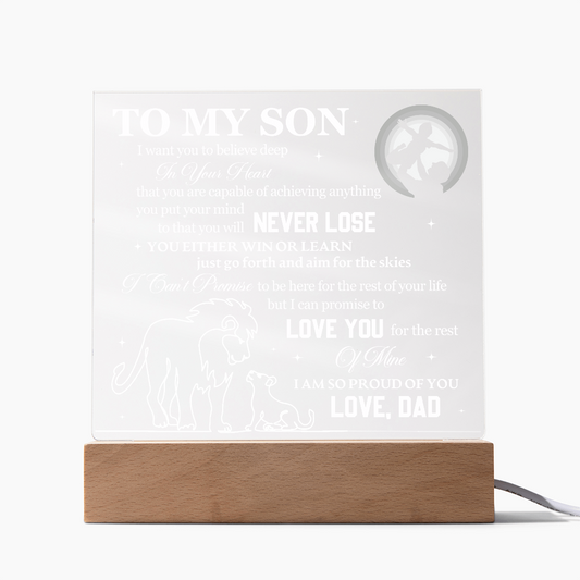 To My Son - I Want You To Believe Deep In Your Heart