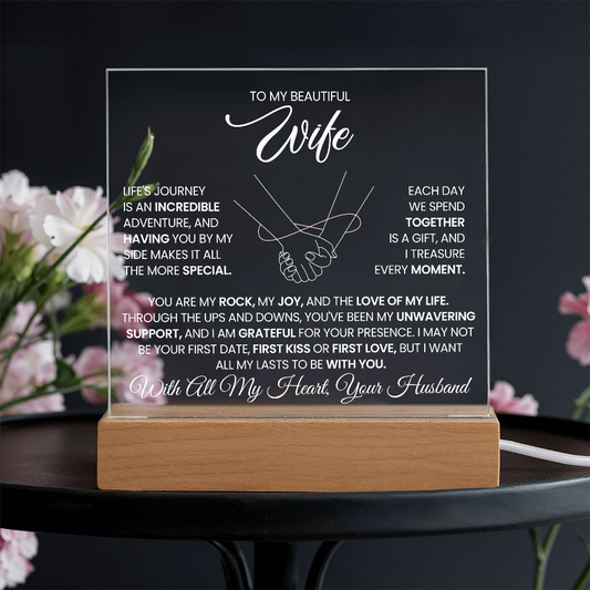 To My Beautiful Wife - Life's Journey Is An Incredible  Adventure