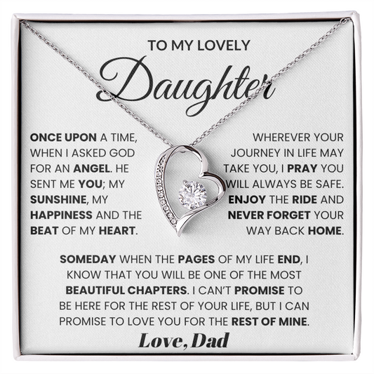 To My Lovely Daughter - Once Upon A time, When I Asked God For An Angel