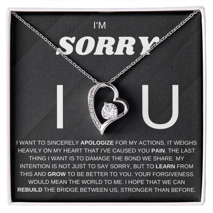 Apology Gift for Her, Forever Love Necklace