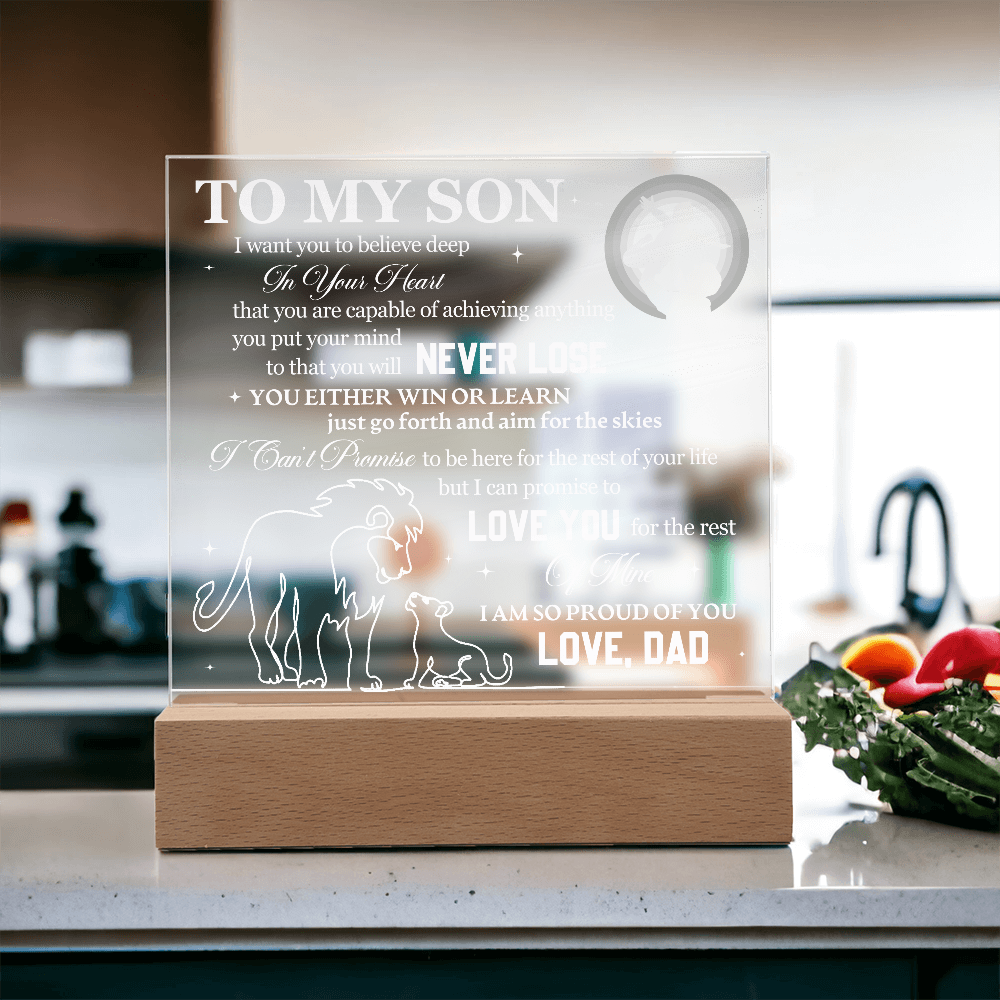 To My Son - I Want You To Believe Deep In Your Heart